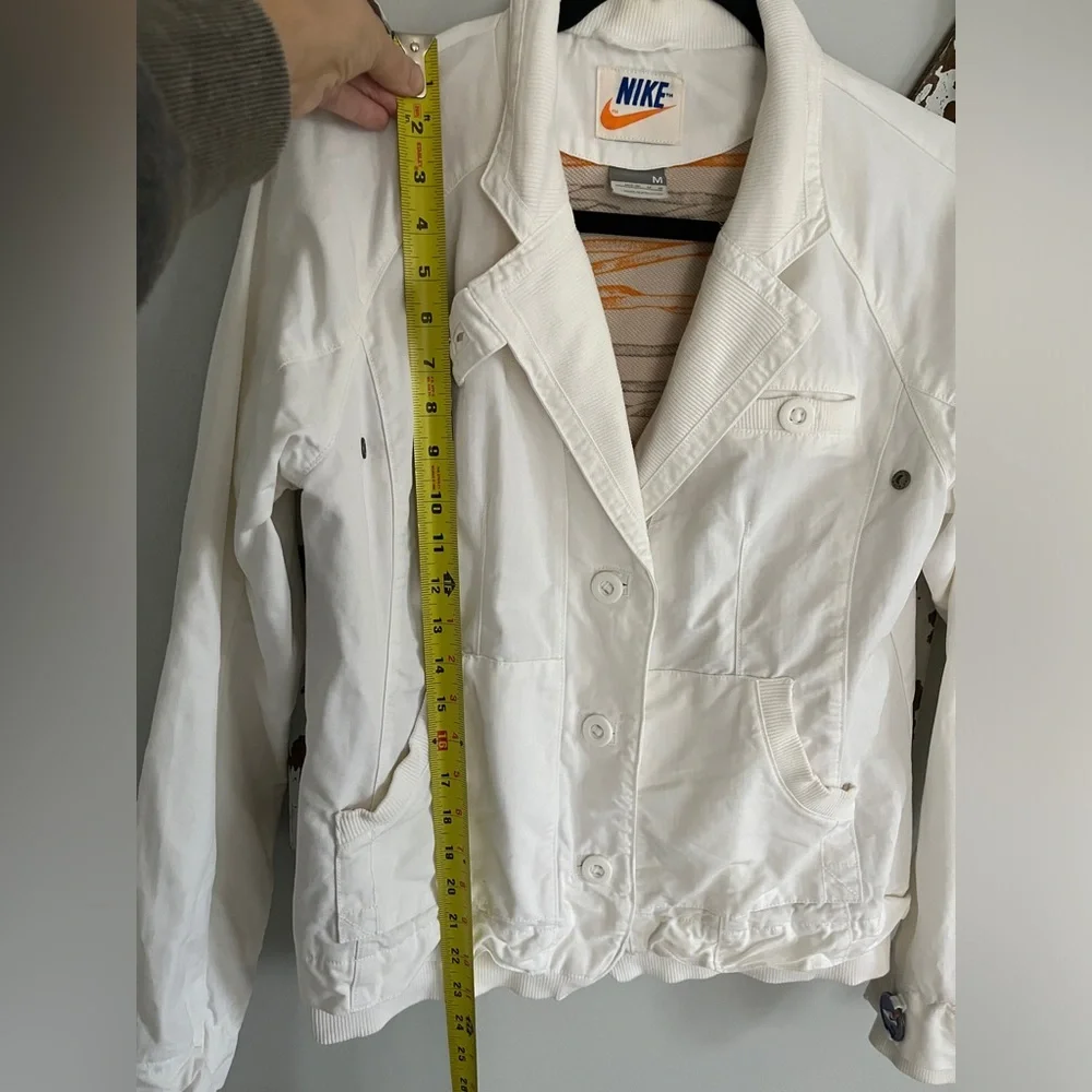 Vintage‎ 1970’s Nike White Heavyweight Detroit Style Jacket Size Medium